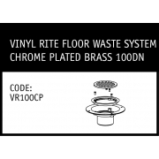 Marley Solvent Joint Vinyl Rite Floor Waste System Chrome Plated Brass 100DN - VR100CP